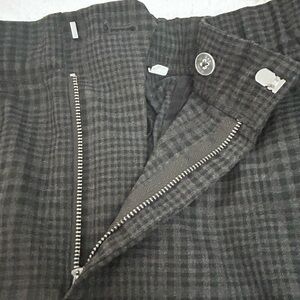 Black and Gray Plaid Checkered Pants